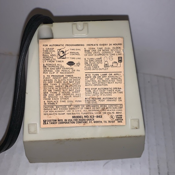 Micronta 24-Hour Multiple Program Timer - Picture 8 of 10